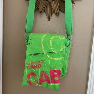 Robin Ruth The Beach Of Cabo Crossbody Lime Florescent Green Hot Pink Bag